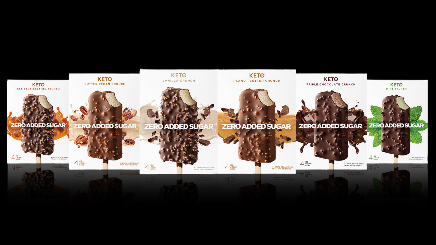 zero added sugar ice cream bar by keto foods
