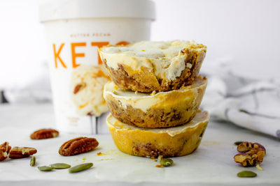 Keto Pumpkin Pie Ice Cream Bites
