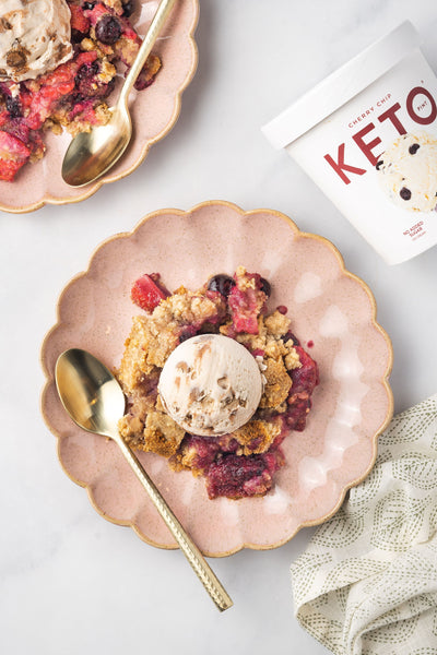 Zero Added Sugar Berry Dump Cake
