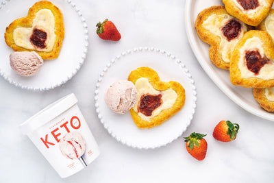 Zero Added Sugar Strawberry Cheese Danish