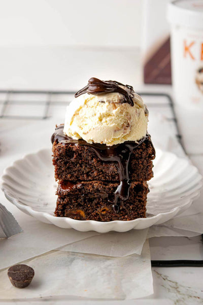 Keto Peanut Butter Cup Brownies