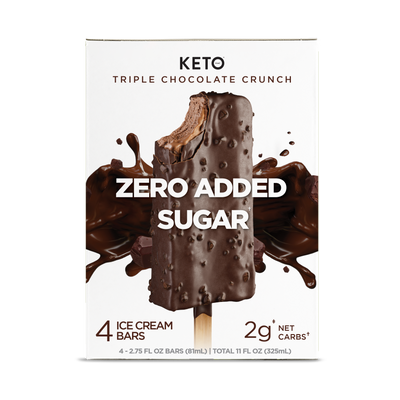 Zero Added Sugar Ice Cream Bars - Triple Chocolate Crunch