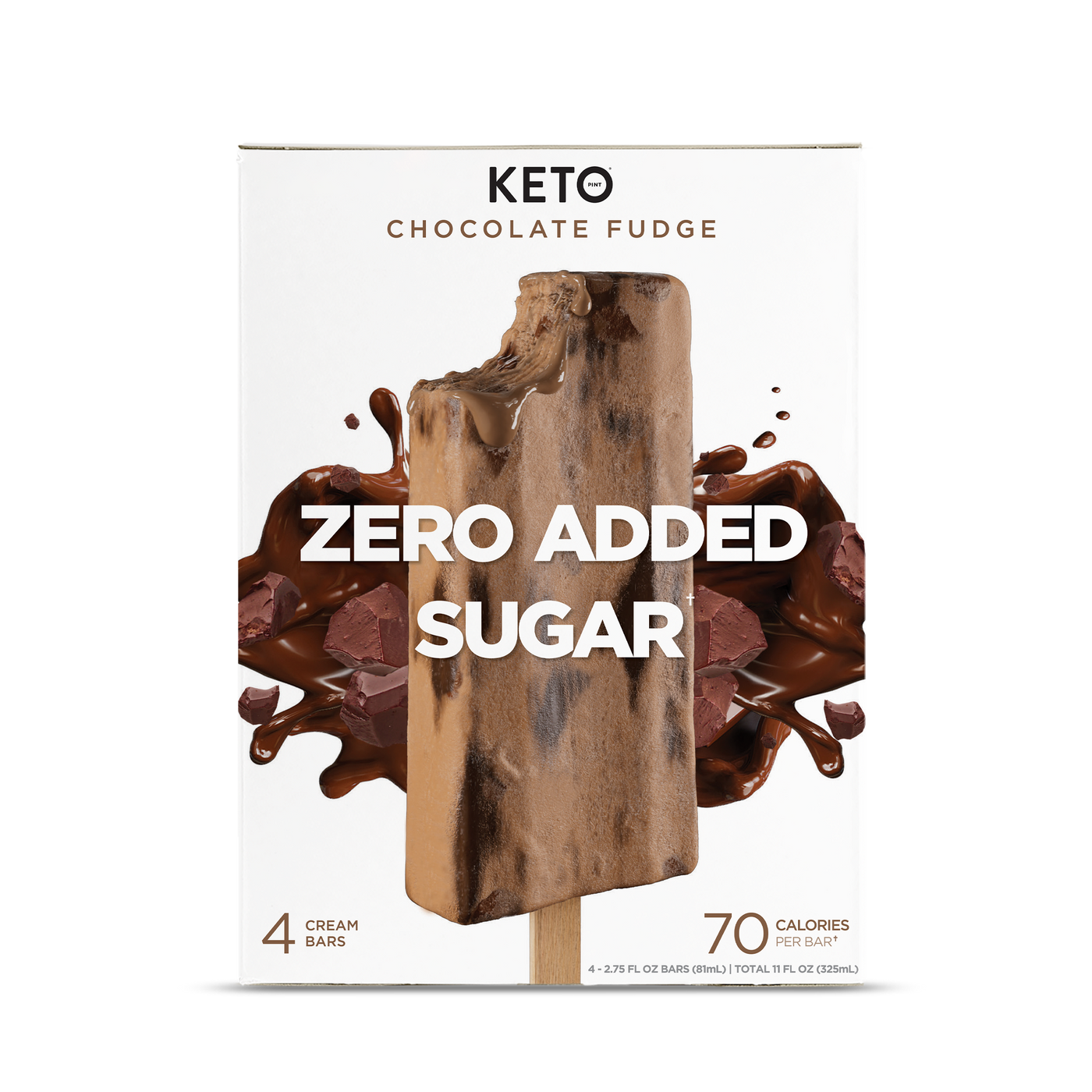Zero Added Sugar Cream Bars - Chocolate Fudge