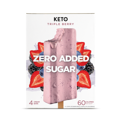 Zero Added Sugar Cream Bars - Triple Berry